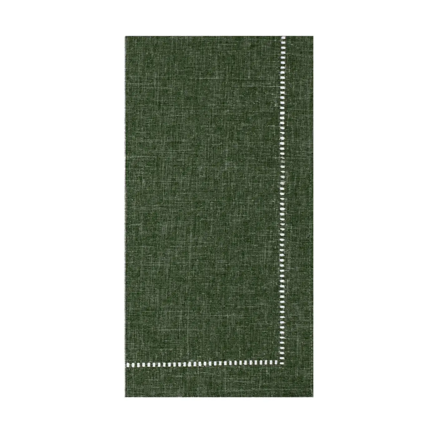 Hemstitch Napkin Forest Green
