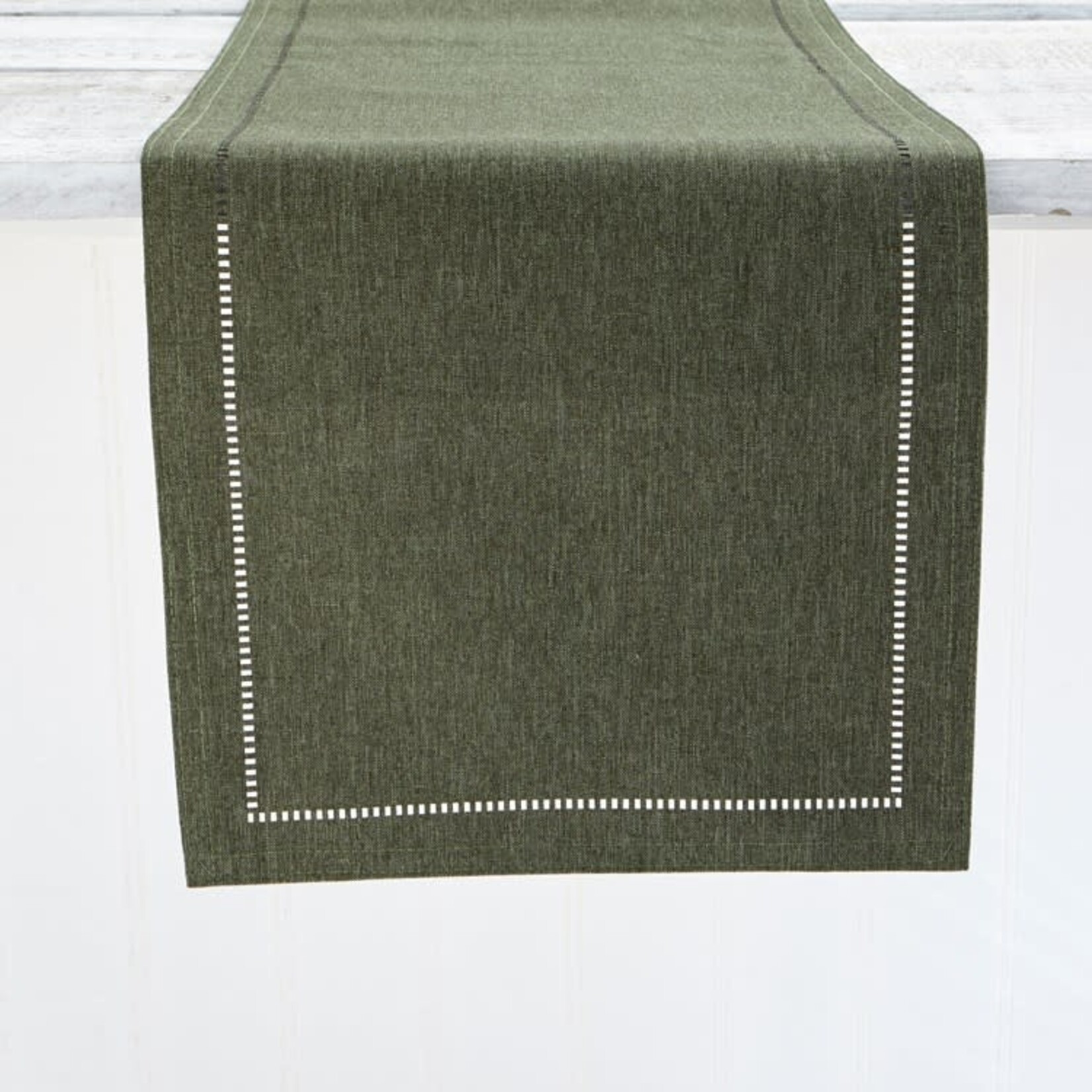 Hemstitch Table Runner Forest