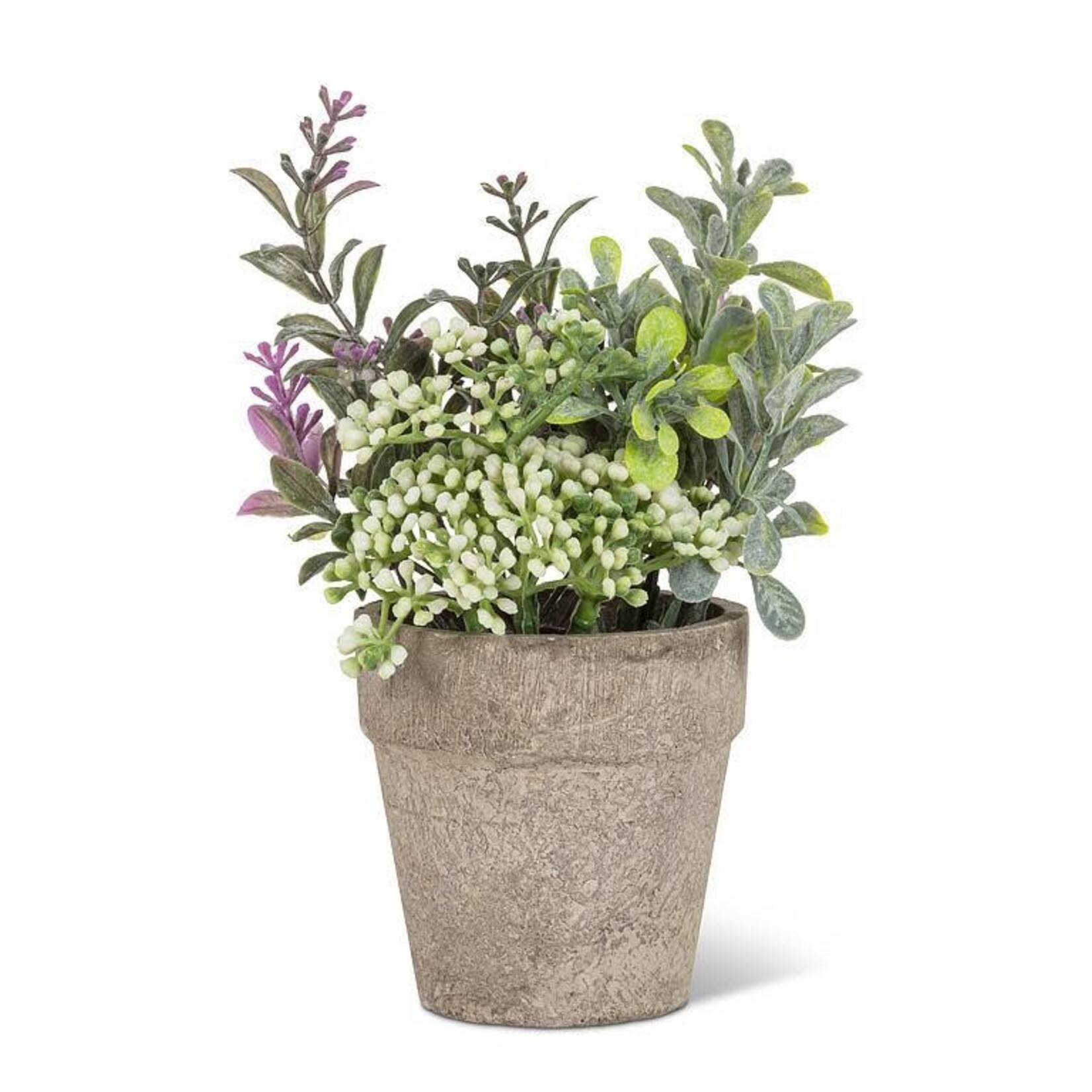 Small Mixed Greenery with Lavender Plant Pot