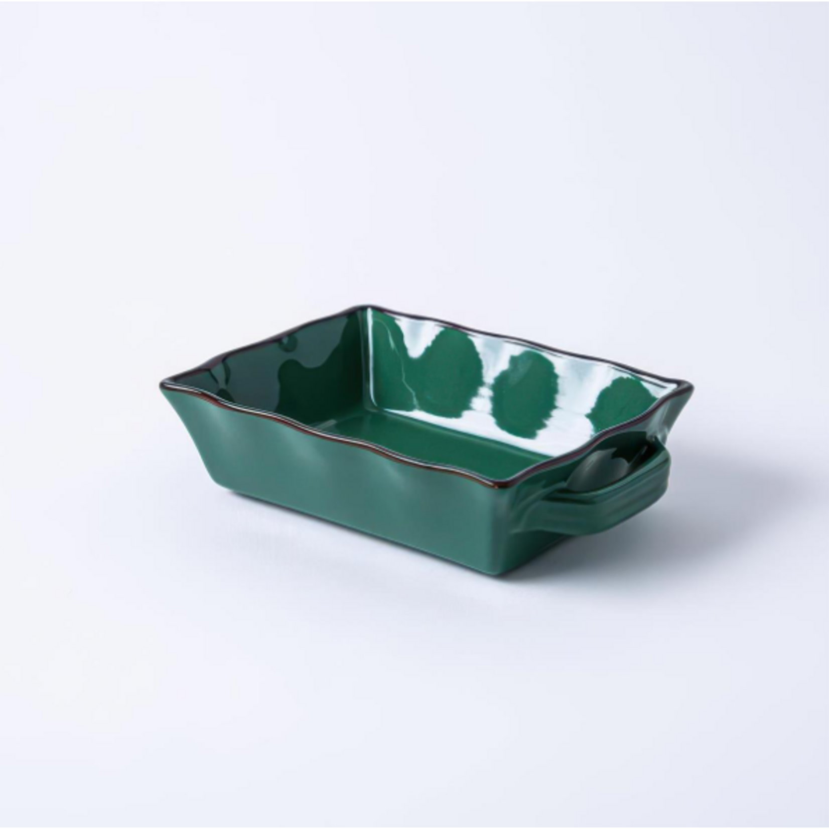 TUSCANA FLUTED BAKEWARE RECT. SML 20.5 X 16 X 6 CM FOREST