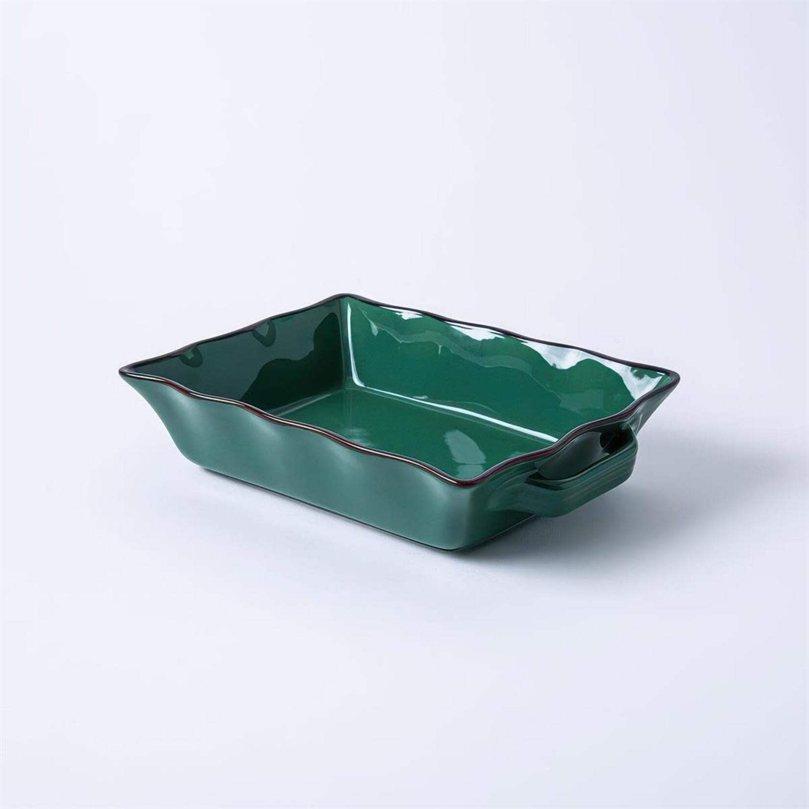 TUSCANA FLUTED BAKEWARE RECT. MED 29 X 21 X 7 CM FOREST