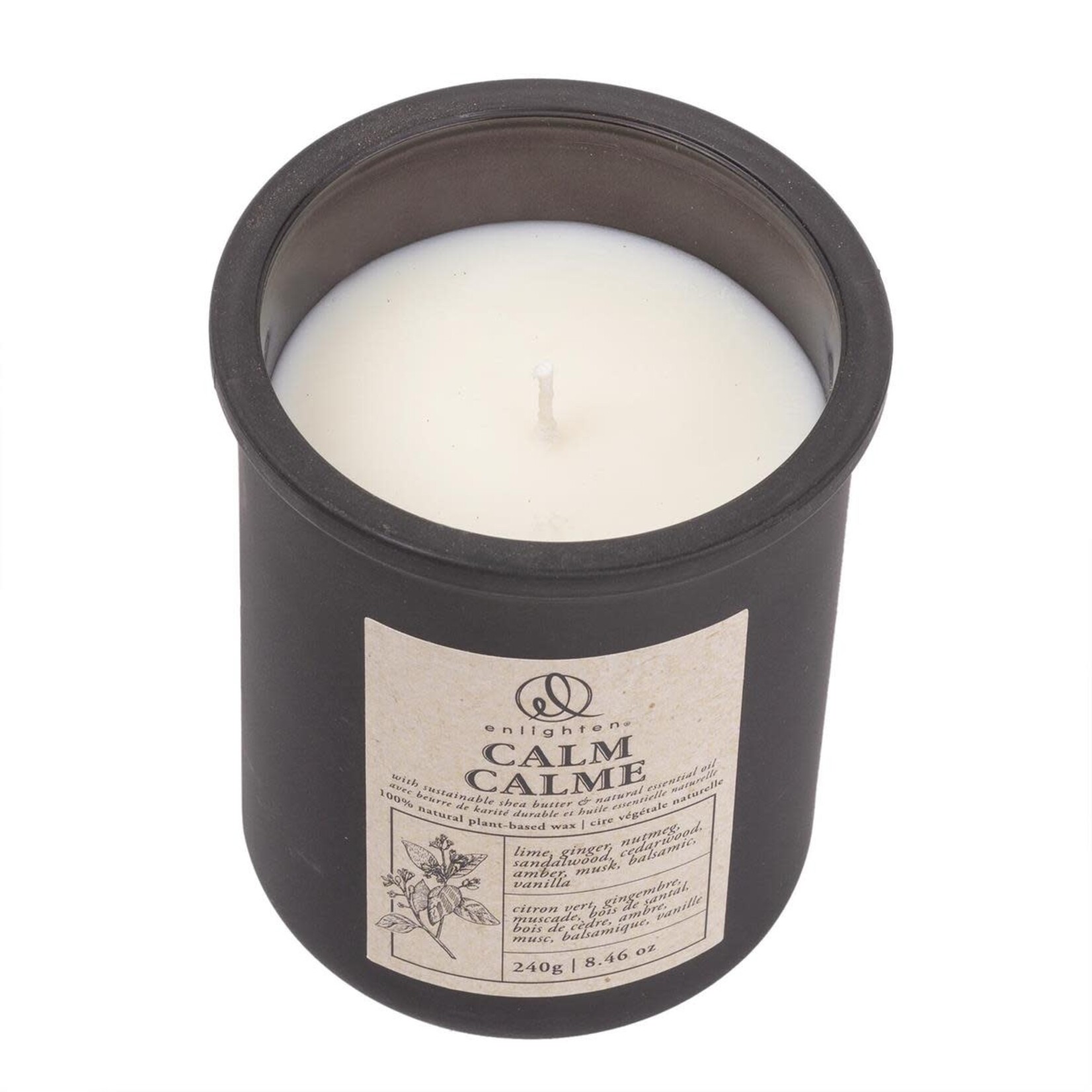 Enlighten Scented Candle w/Cork Lid, Calm, 240g