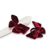 Burgundy Velvet Napkin Ring