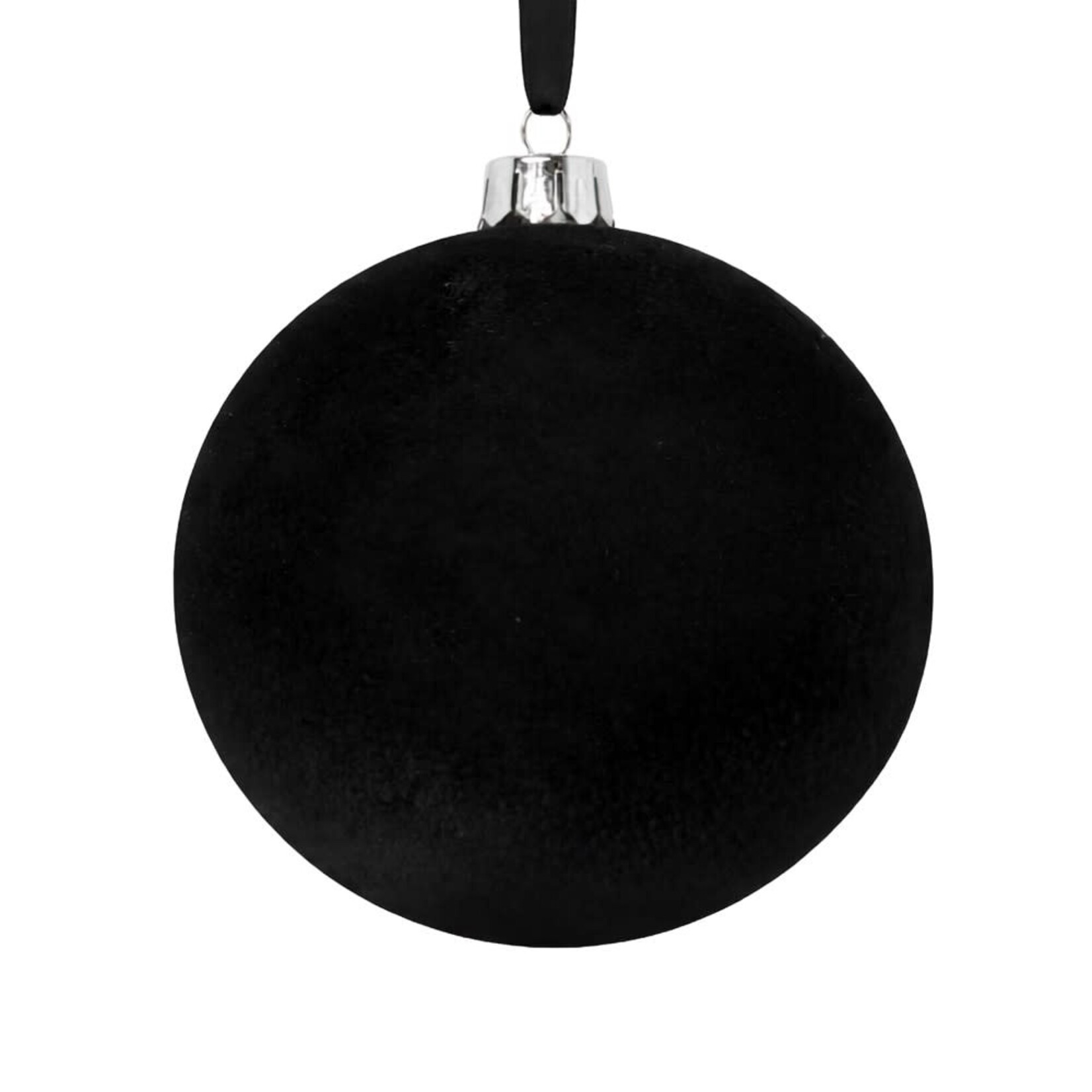 BALL FLOCKED 80MM/3" BLACK