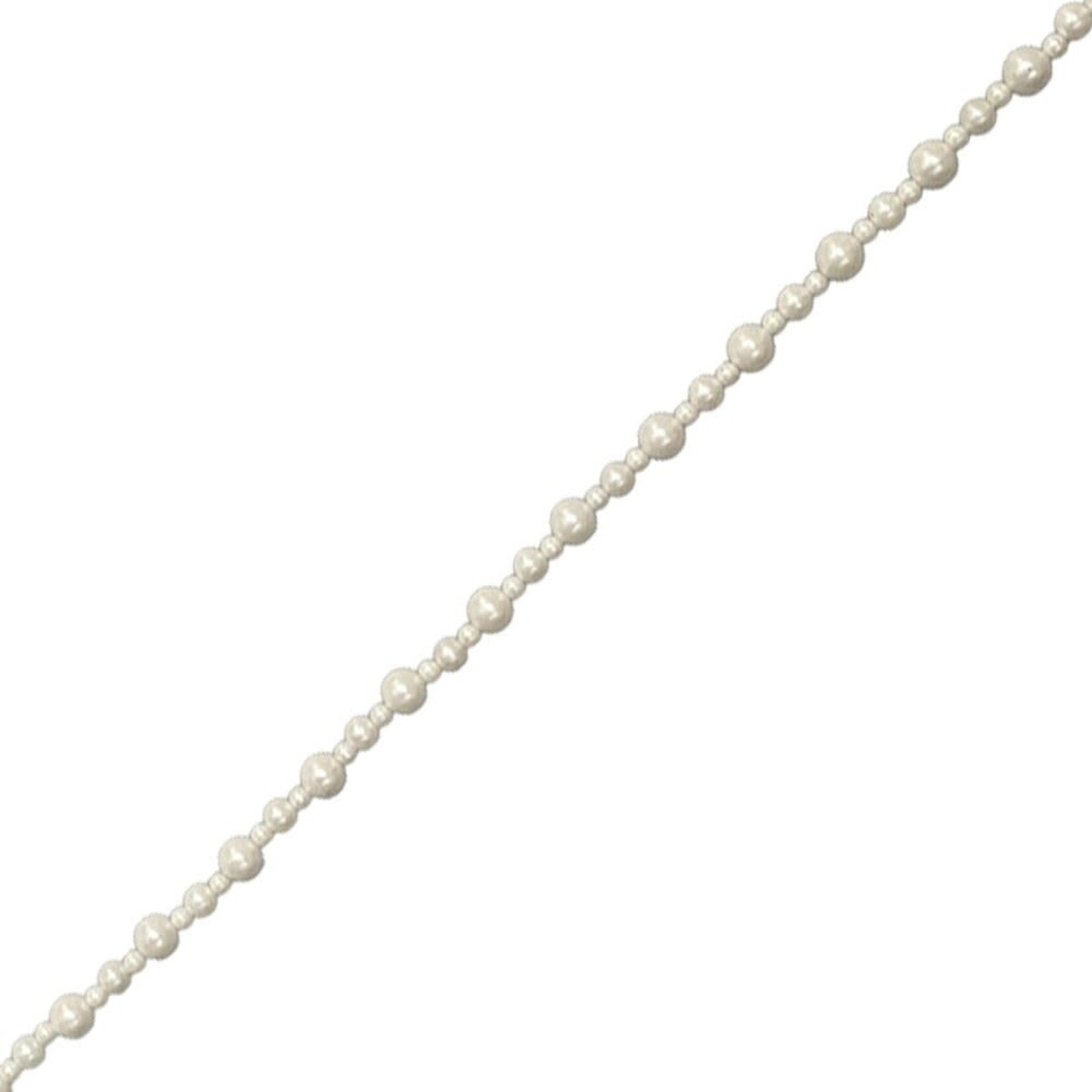 GARLAND MIXED PEARL 5' WHITE/SHINY