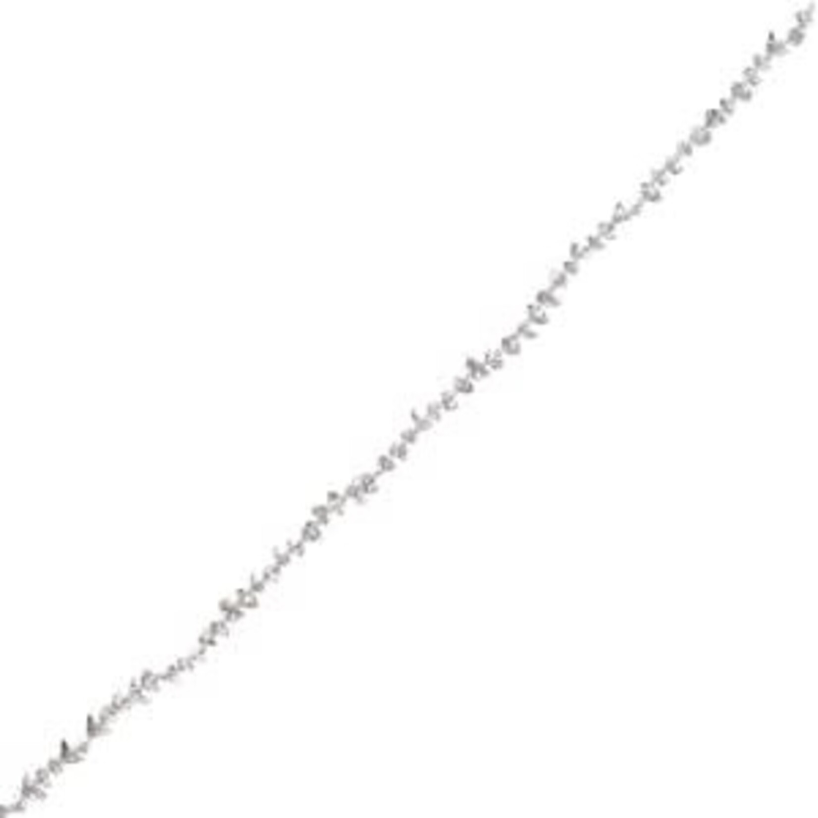 GARLAND ICED ROCK BEADS CLEAR 72''