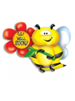 Burton Burton Get Well Soon Bee balloon