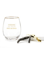 Giftcraft Wine Glass Giftset cheers to pour