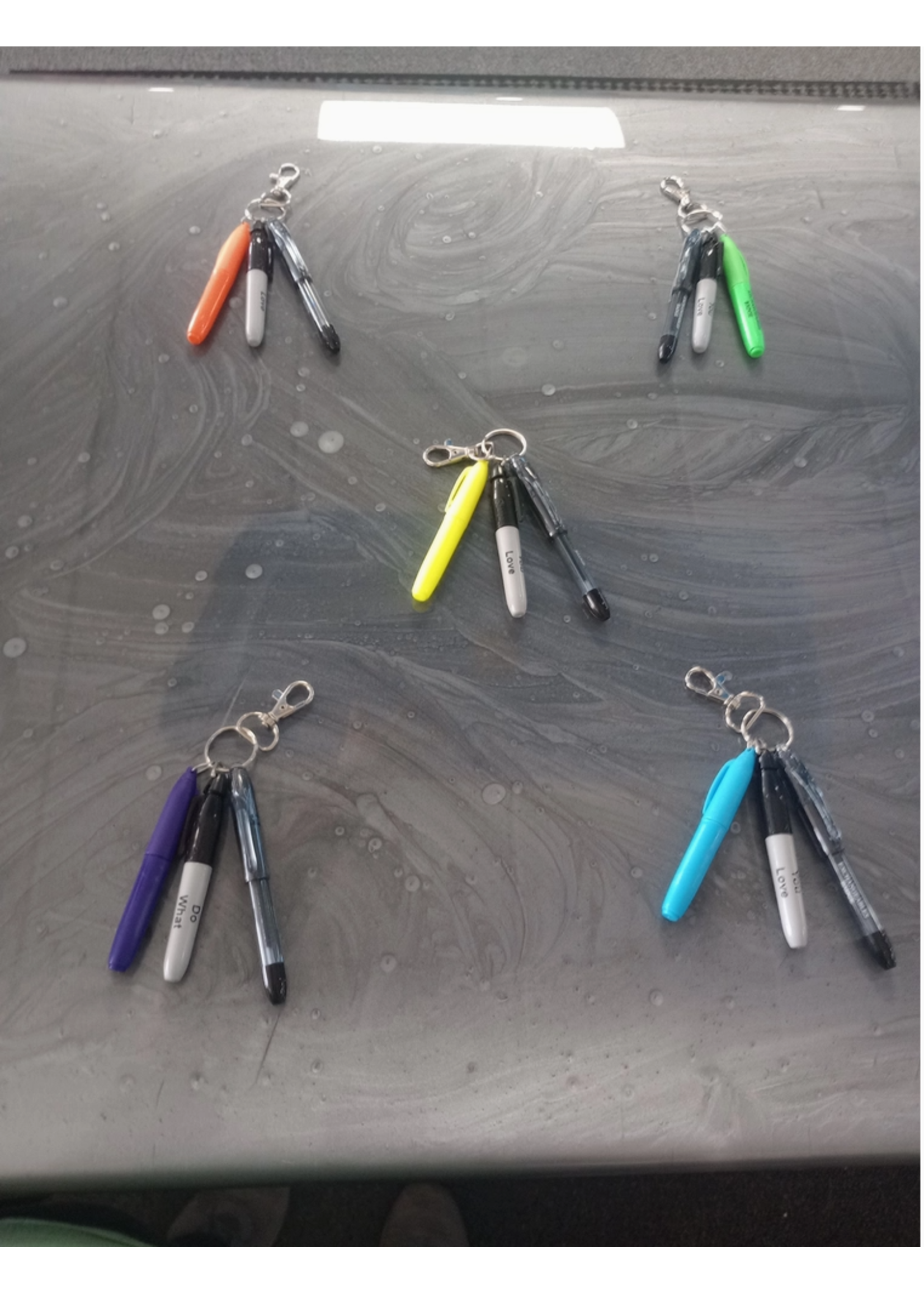 Exchangeables Badge Reels/Faire Mini Sharpie and Highlighter Keychains