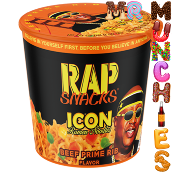 Rap Snacks Icon Ramen Noodles Beef Prime Rib Flavor
