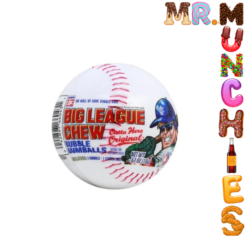 Big League Chew Bubble Gumballs Baseballs