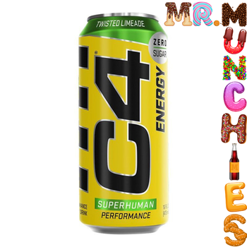 C4 Twisted Limeade Zero Sugar Energy Drink