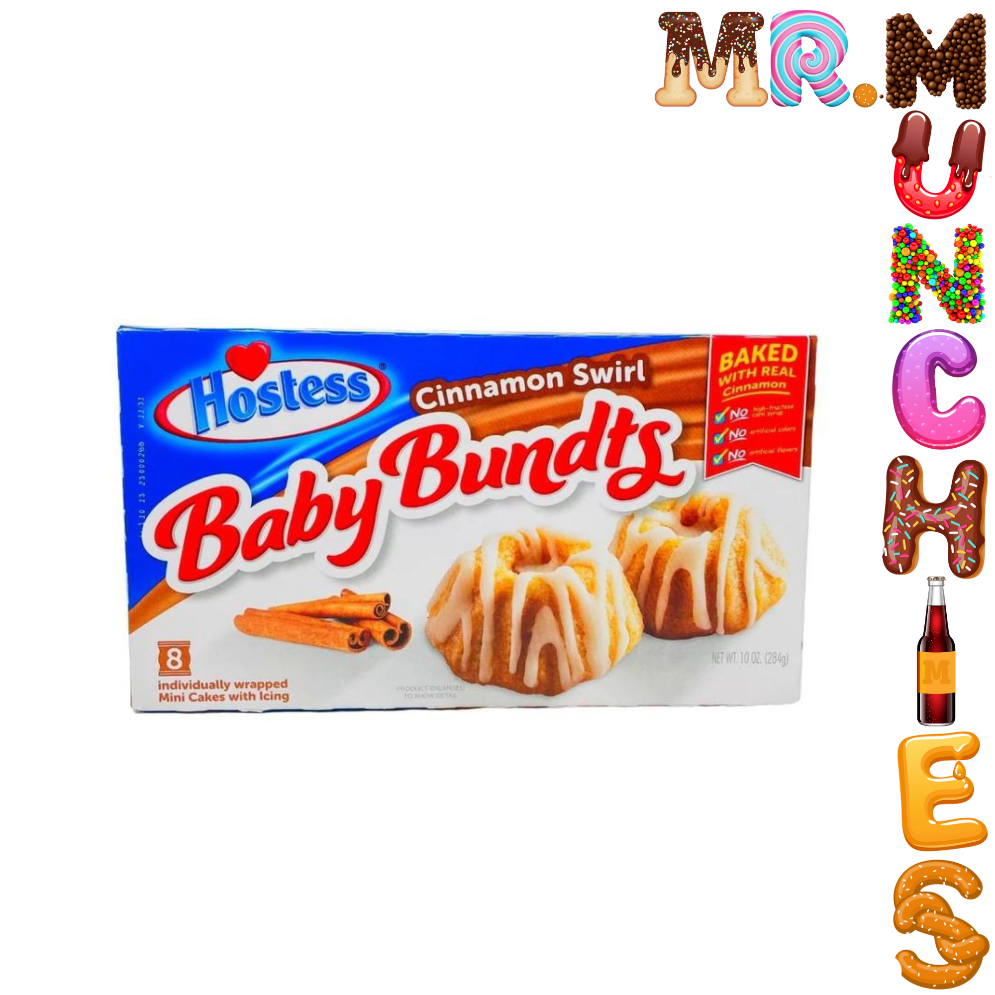 Hostess Baby Bundt Cake Cinnamon Drizzle (8 Pack) Mr Munchies