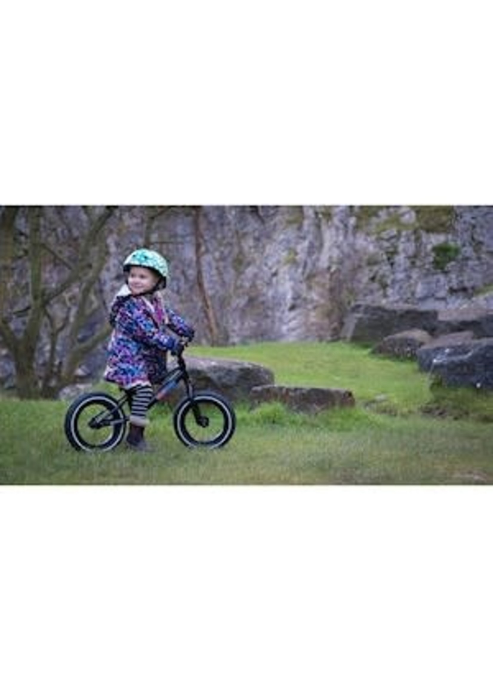 Kiddimoto Kids Matte Black Balance Mountain Bike 