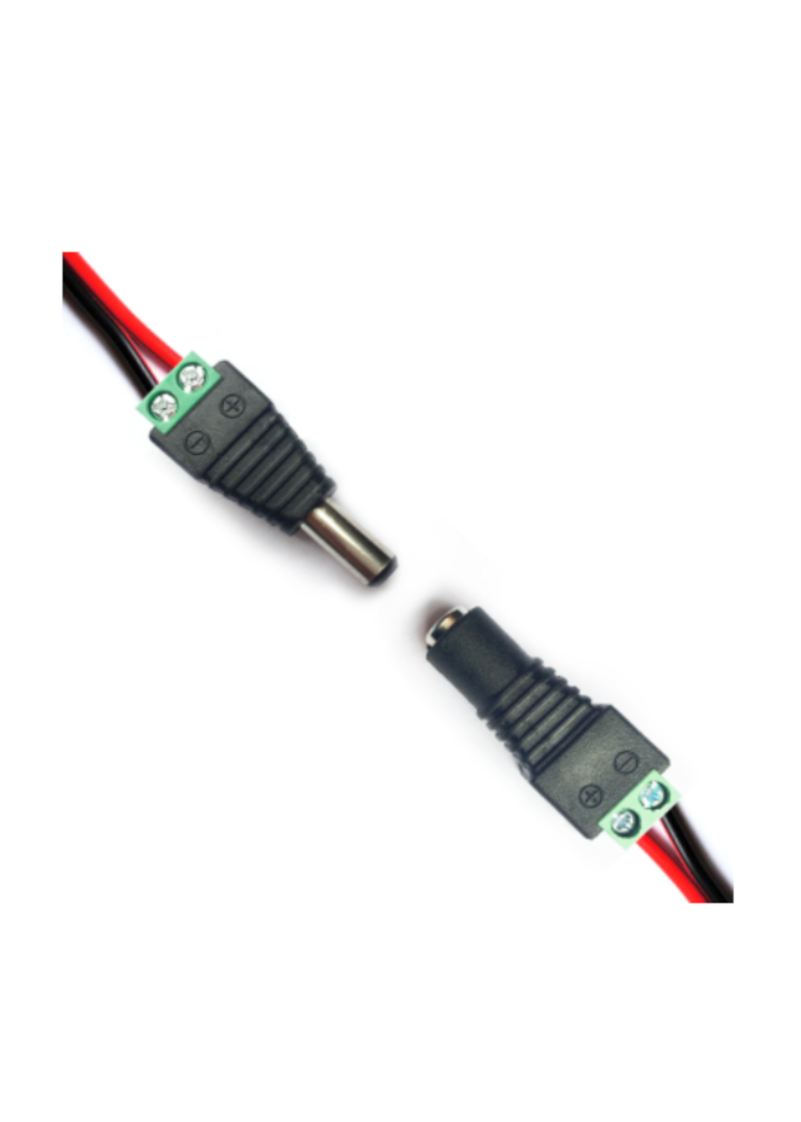 AZ Male Barrel Connector Plug 5.5mm x 2.1mm for CCTV Cameras/Single Color LED Strips
