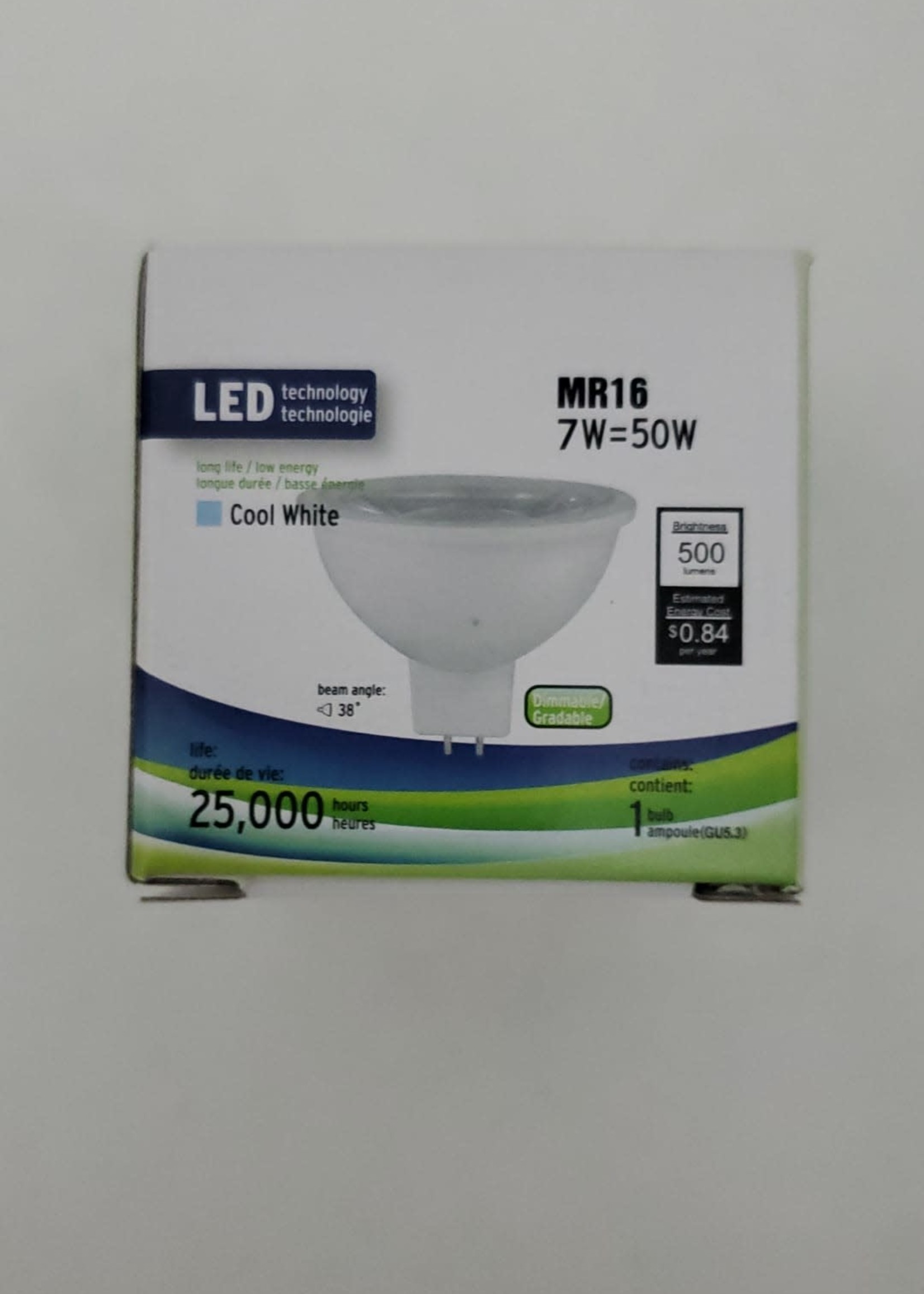 N/A MR16 Bulb 7W 5000K Dimmable