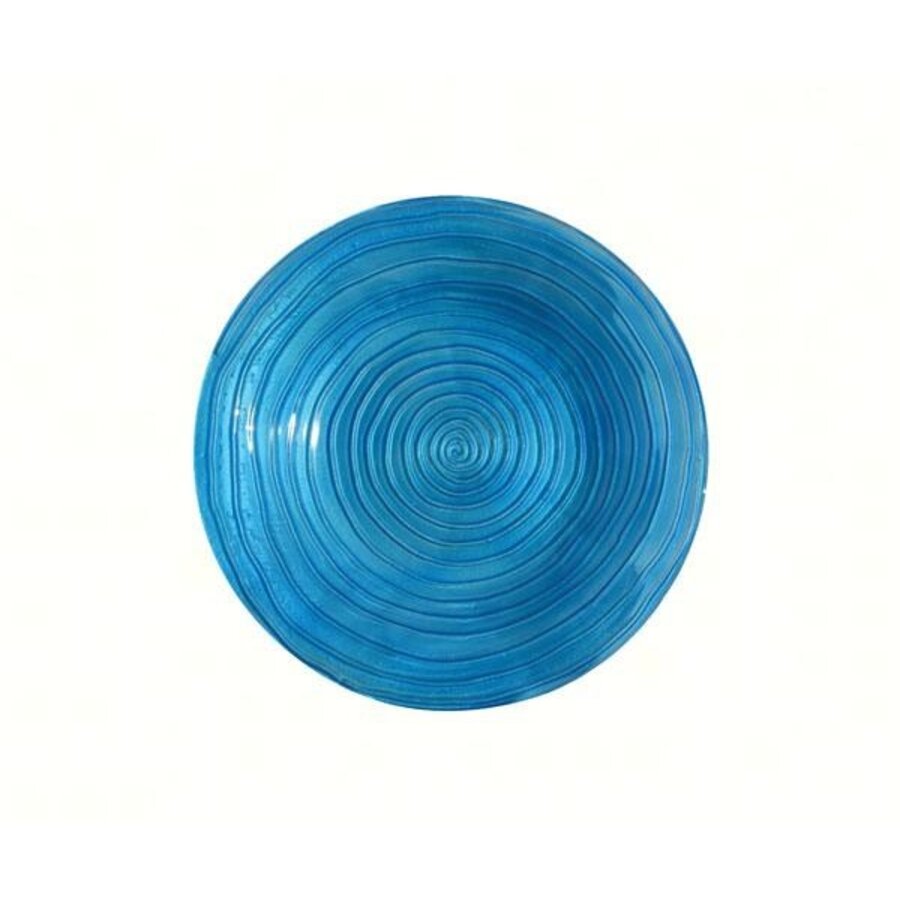 Blue Swirls Glass BB