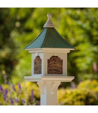 Birdfeeder PVC 12" Square Large Capacity