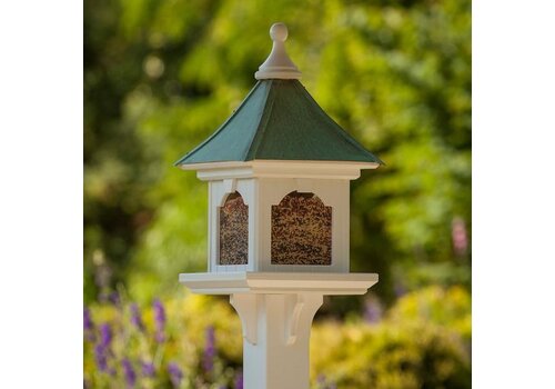  Birdfeeder PVC 12" Square Large Capacity 