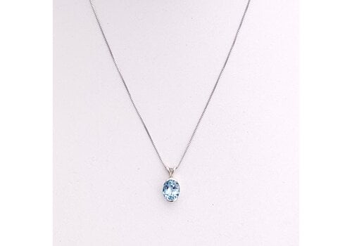  Autumn Designs Blue Topaz Necklace 