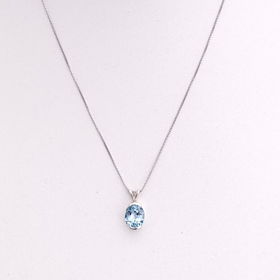 Blue Topaz Necklace
