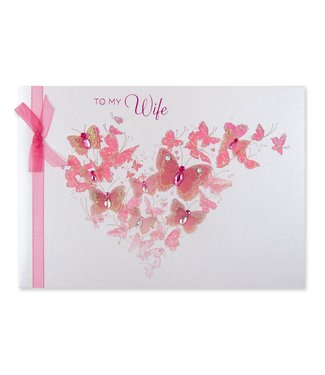 Wife Butterflies Anniversary Card