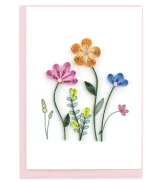 Quilling Cards Wildflowers Gift Enclosure Card