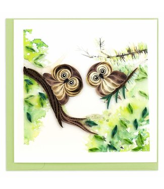Quilling Cards Owlets Quill Card