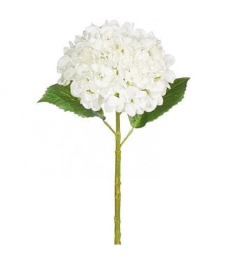 20" Real Touch White Hydrangea Stem