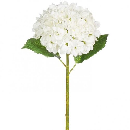  20" Real Touch White Hydrangea Stem 