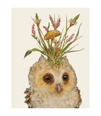 Hester and Cook Louisa May Baby Owl Card