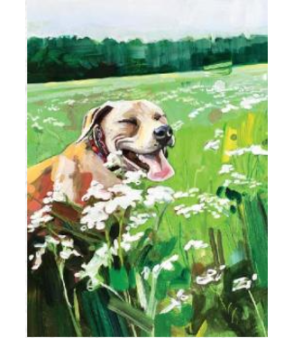Artists to Watch Smiling Dog BDayCard