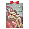 Merry Xmas Puppies Light Print