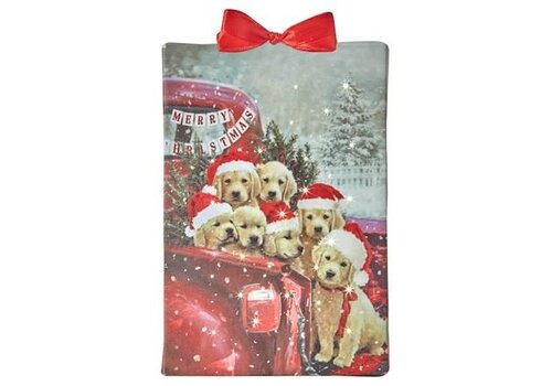  Merry Xmas Puppies Light Print 