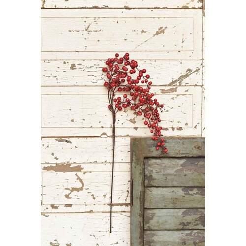  35" Iced Weatherproof Berry Spray 