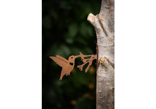  Elegant Garden Design Hummingbird w Flower Garden Art 