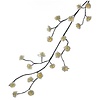 Kurt Adler 6' Pre-Lit Warm White LED Green Vine White Rose Garland