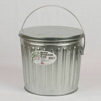 Galvanized Can for Bird Seed