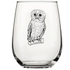 Counter Couture Owl Stemless Wine Glass