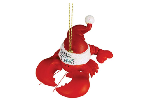  Cape Shore Santa Claws Lobster Ornament Maine 