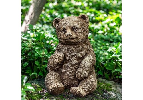  Campania International Bear Cub Cast Stone Statue 