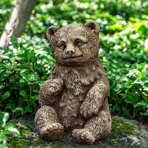  Campania International Bear Cub Cast Stone Statue 