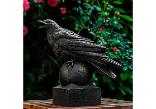  Campania International Corvus Cast Stone Statue 