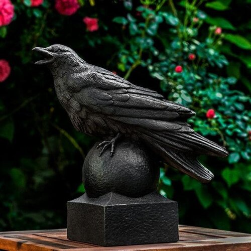  Campania International Corvus Cast Stone Statue 