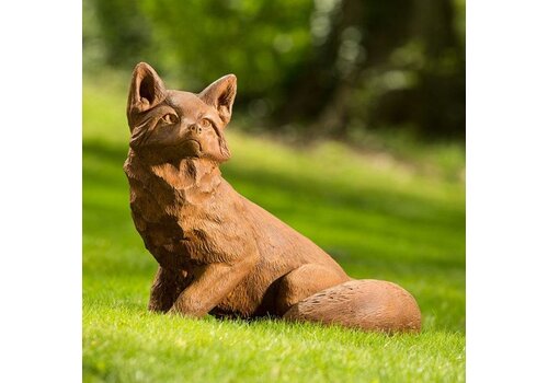  Campania International Noble Fox Cast Stone Statue 