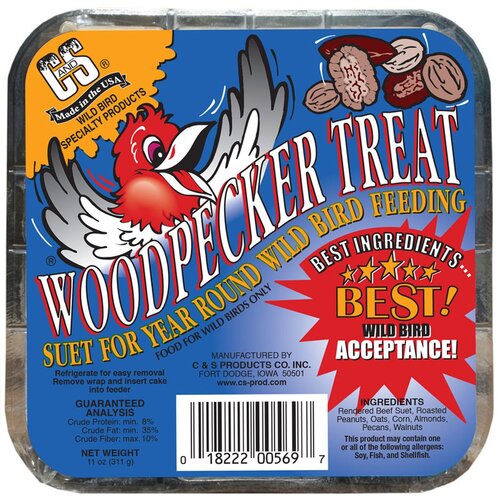  Bradley Caldwell, Inc C & S Woodpecker Treat Suet 11 oz. 
