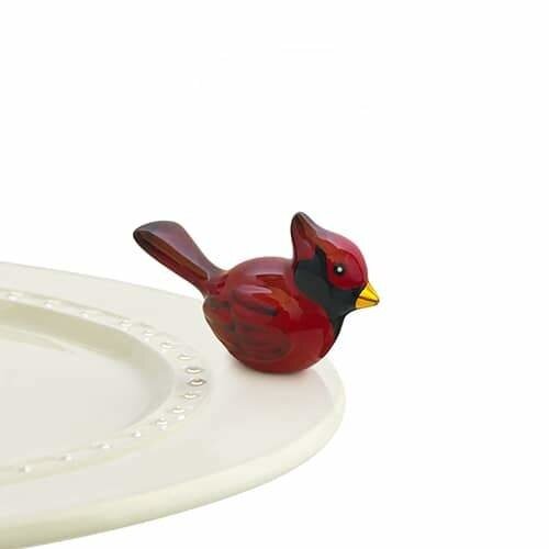 Nora Fleming Cardinal Winter Bird Mini 