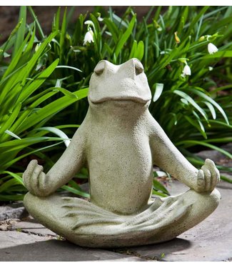 Campania International Zen Frog Cast Stone Statue