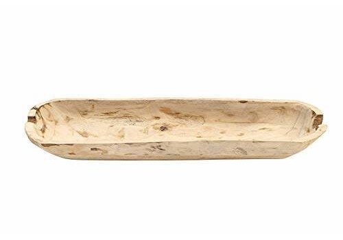  Creative Co-Op Paulownia Wood Bowl 