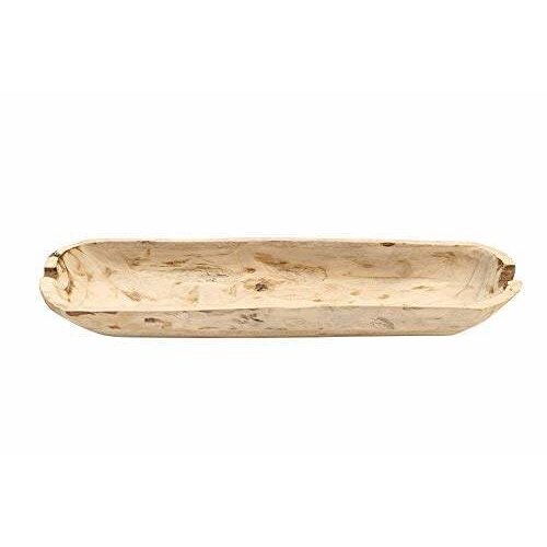  Creative Co-Op Paulownia Wood Bowl 